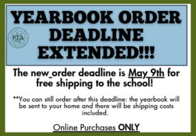  Yearbook Deadline Extended